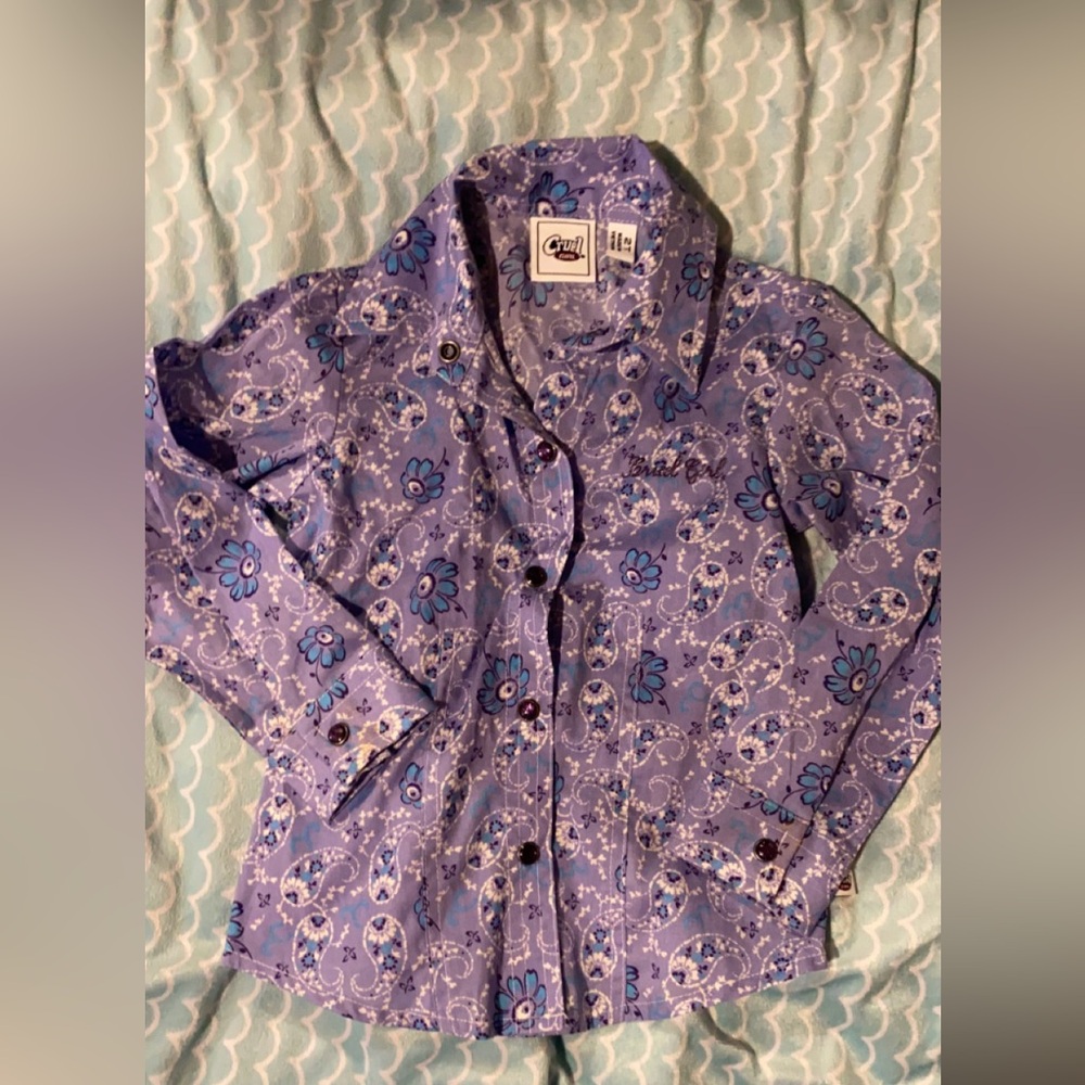 Cruel girl long sleeve western shirt. 24 months. Like new. Worn once.